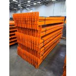 (140x) 96" X 3.75" Teardrop Pallet Rack Step Beams, 4-Tab, 4,400-Lb. Capacity Per Beam Pair ($70 Loa