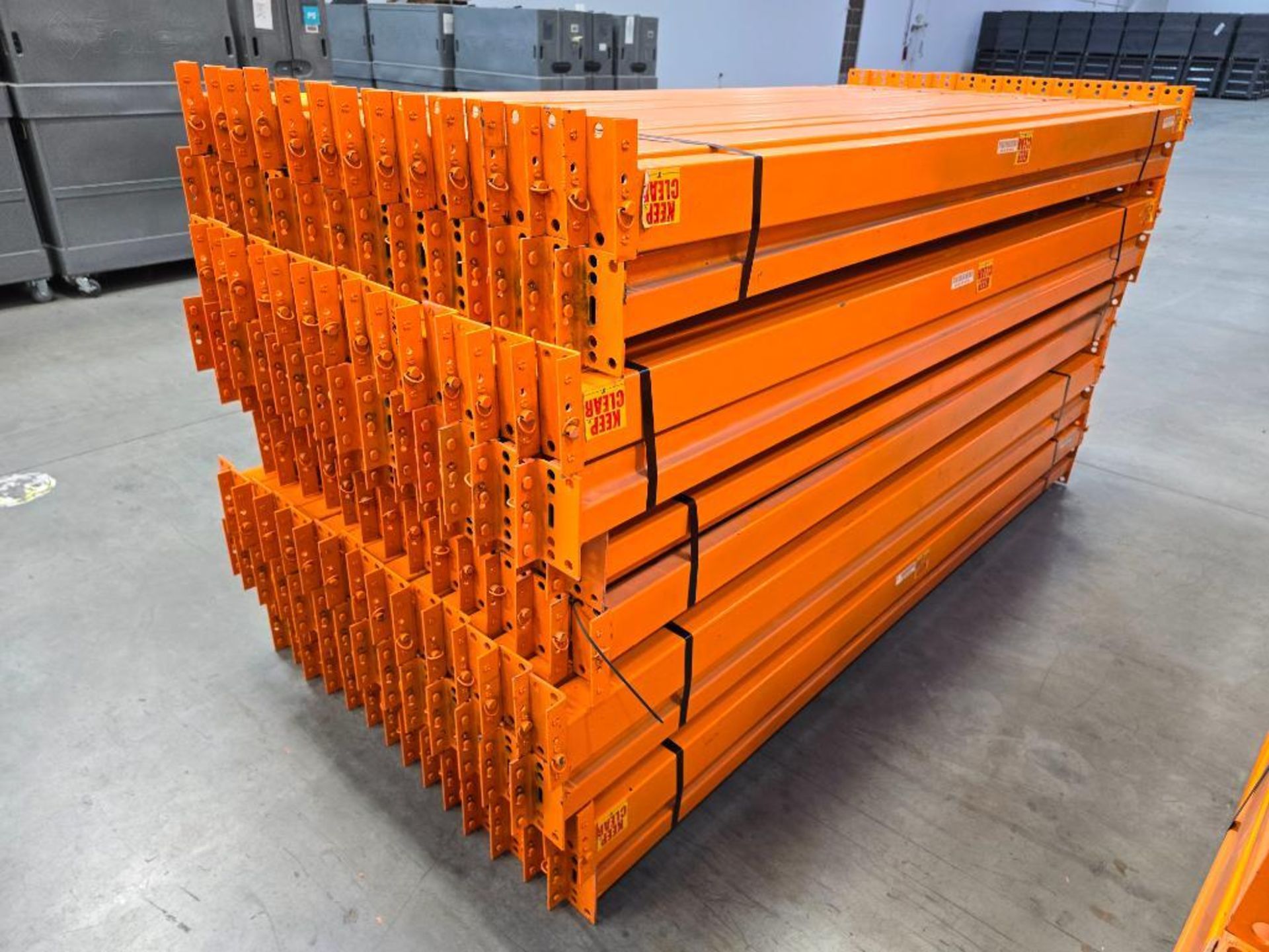 (140x) 96" X 3.75" Teardrop Pallet Rack Step Beams, 3-Tab, 4,400-Lb. Capacity Per Beam Pair ($70 Loa - Image 3 of 8