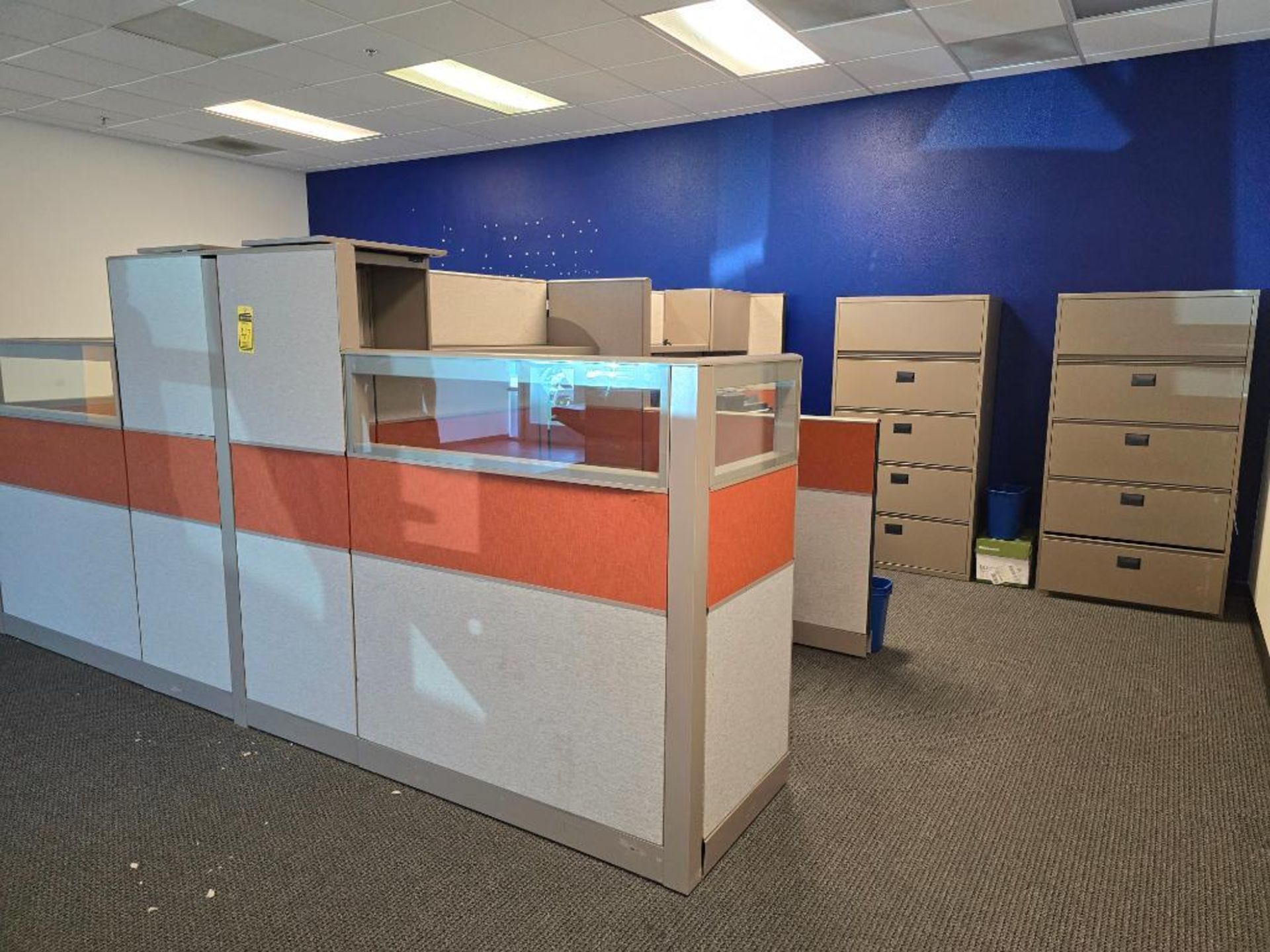 Office Area Furniture, Cabinets, Conference Table, Chairs, Metro Racks ($50 Loading Fee Will Be Adde