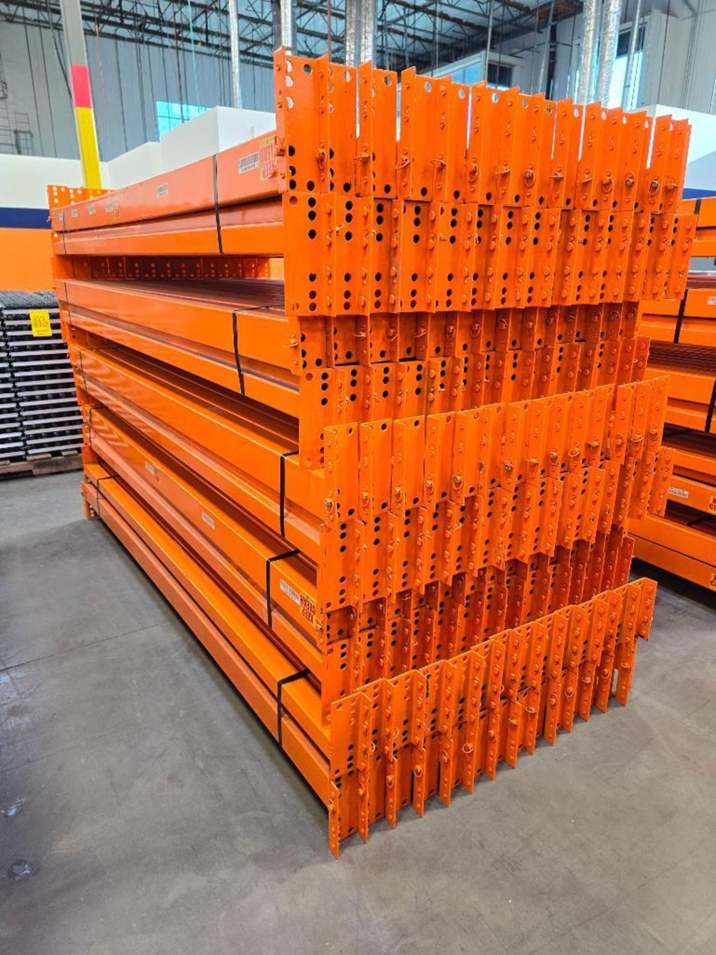 (140x) 96" X 3.75" Teardrop Pallet Rack Step Beams, 4-Tab, 4,400-Lb. Capacity Per Beam Pair ($70 Loa - Image 9 of 10