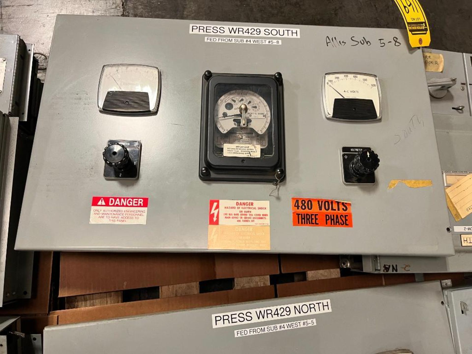 Skid Consisting of Shut Off Switch Boxes & Voltage/AMP Control & Monitor Panel - Image 3 of 5