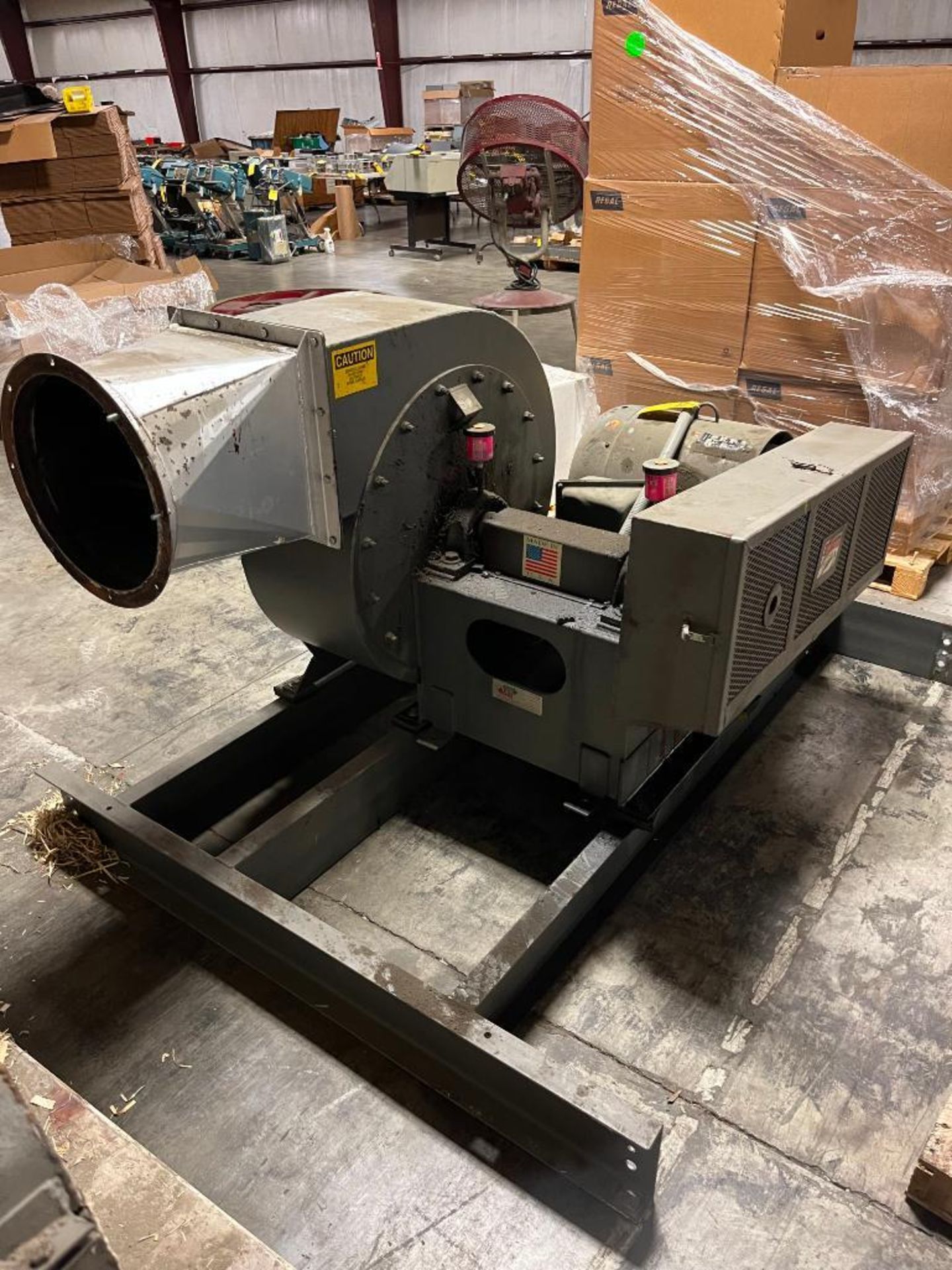 GFP 40 HP Y-Top Horizontal Discharge Blower, Model 115019R, S/N 0604018G, 2,000 RPM, 15" Dia. Discha - Image 4 of 6