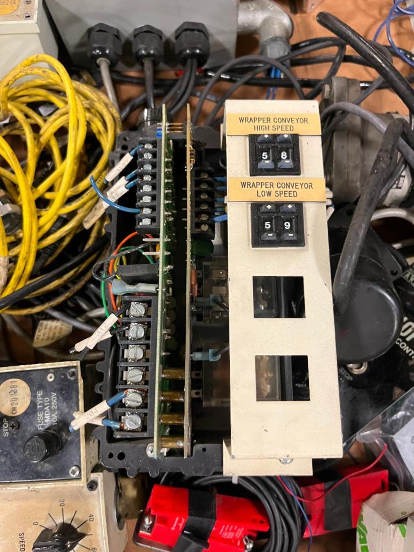 Skid Consisting of Boston Gear DC Motor Controls, AB Sink Input/Output Relays, AB Adaptors, AB AC Ou - Image 9 of 18