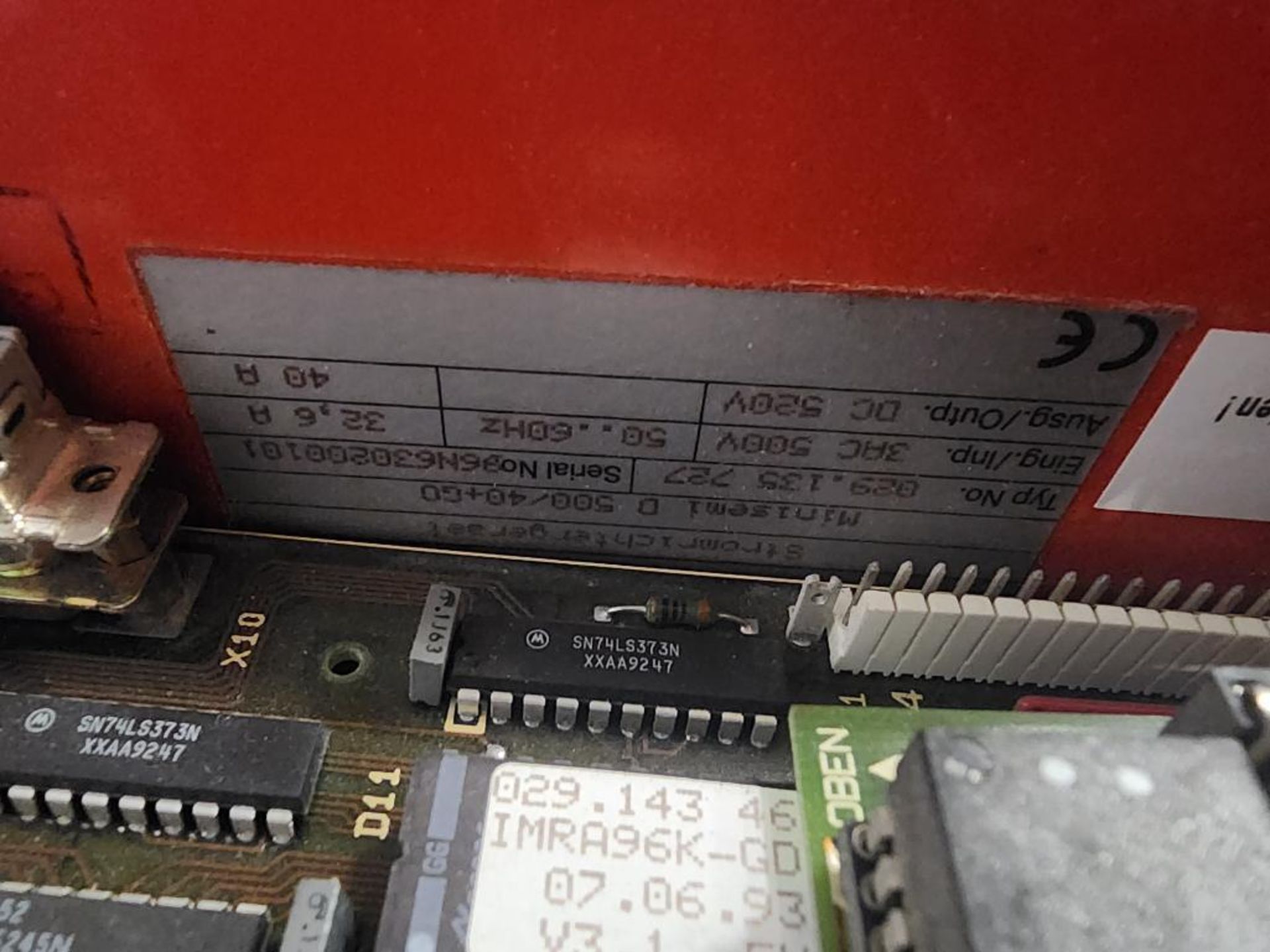 AEG Logidyn D/S Card Module Rack & AEG MINISEMI D500/40+G0 Drive - Image 4 of 4