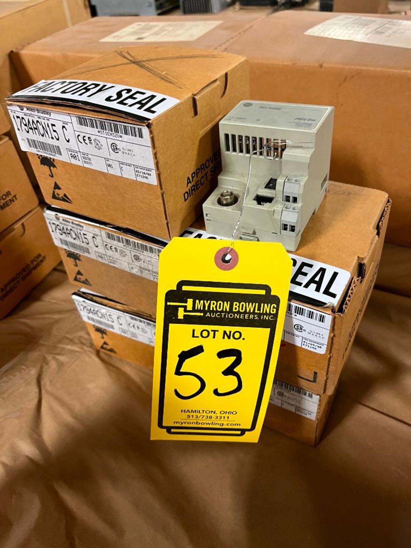 (6) Allen-Bradley 1794-ACN Flex I/O ControlNet Adapters, Catalog Number 1794ACN15, Series C