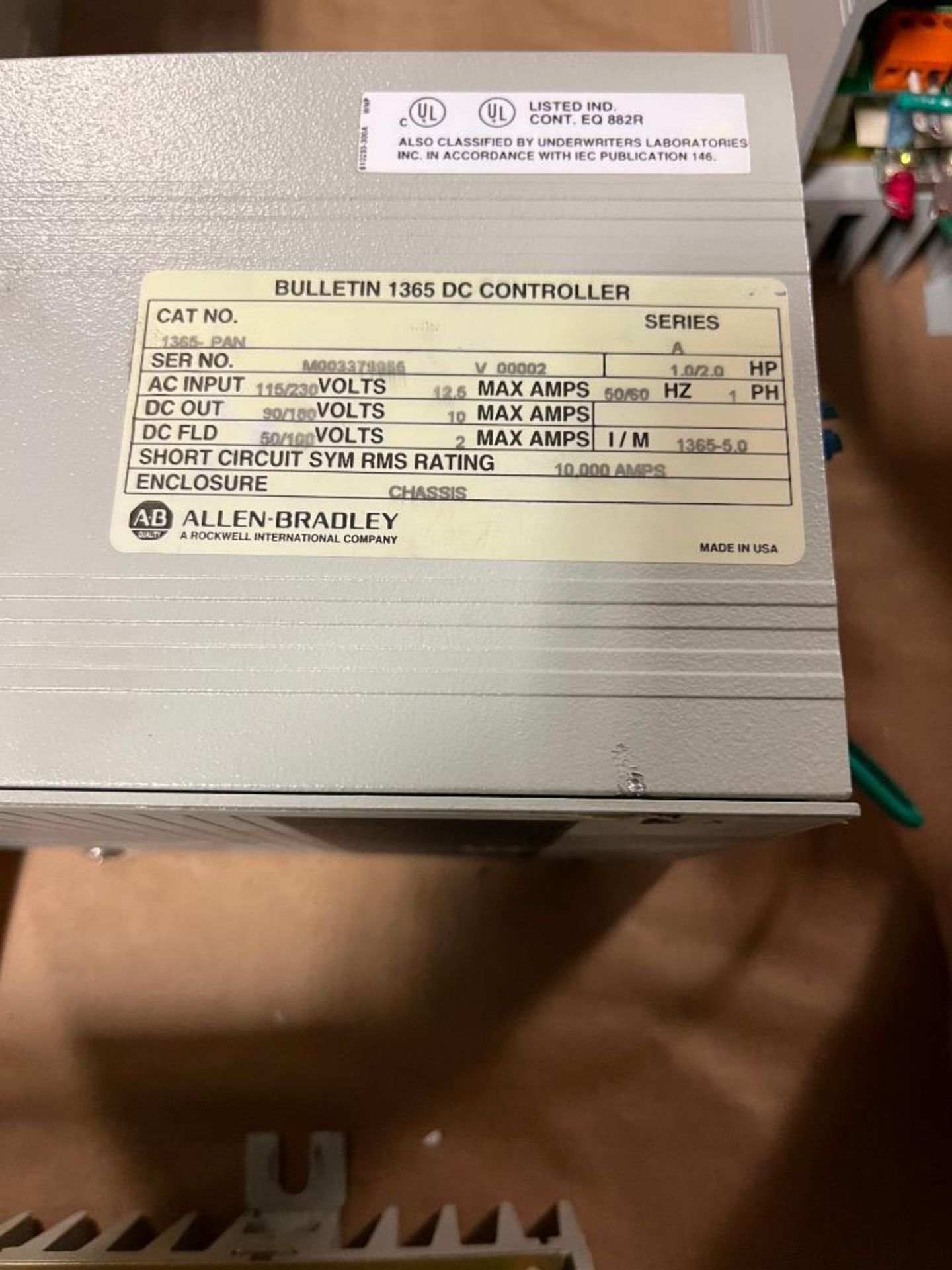 (2x) Allen-Bradley Bulletin 1365 DC Controllers, Catalog Number 1365-PAN, Series A, Single-Phase, 23 - Image 3 of 3