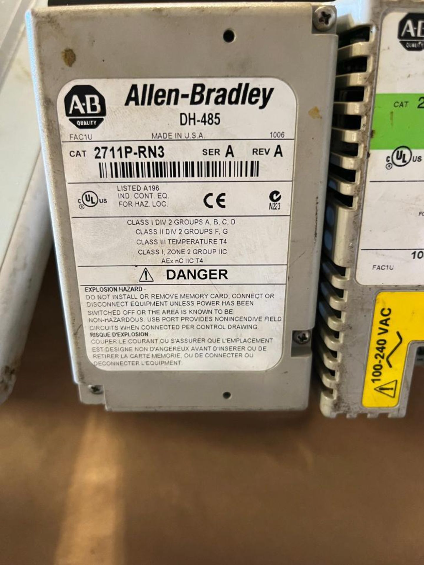 (1) Allen-Bradley PanelView Plus 400, Catalog 2711P-K4M3A, Series B, (1) Allen-Bradley PanelView Plu - Image 4 of 7