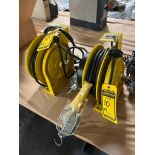(2) Hubbell Electrical Cord Reels, Cat Number HRL45123C, 15 Amp, 125 Volt