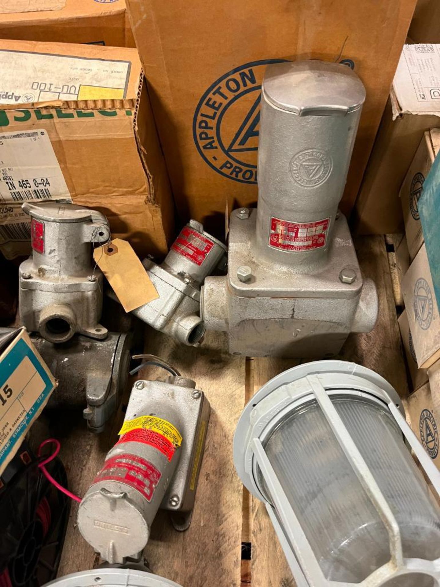 { Group of lots: 163, 164, 165, 166 } Skid Consisting of Appleton ...