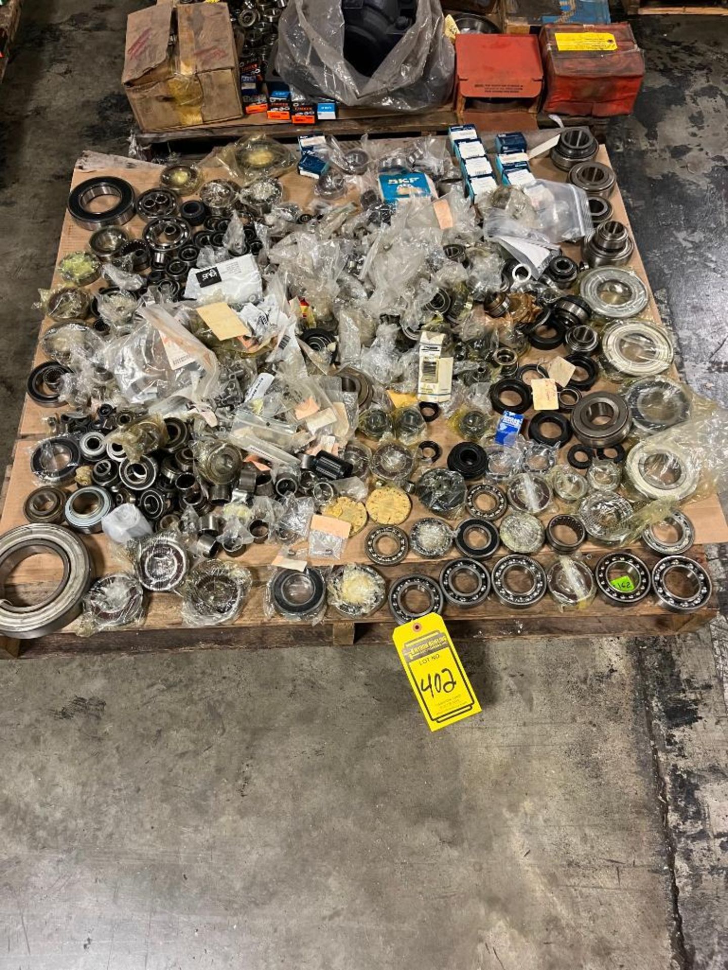 Skid Consisting of Assorted Bearings