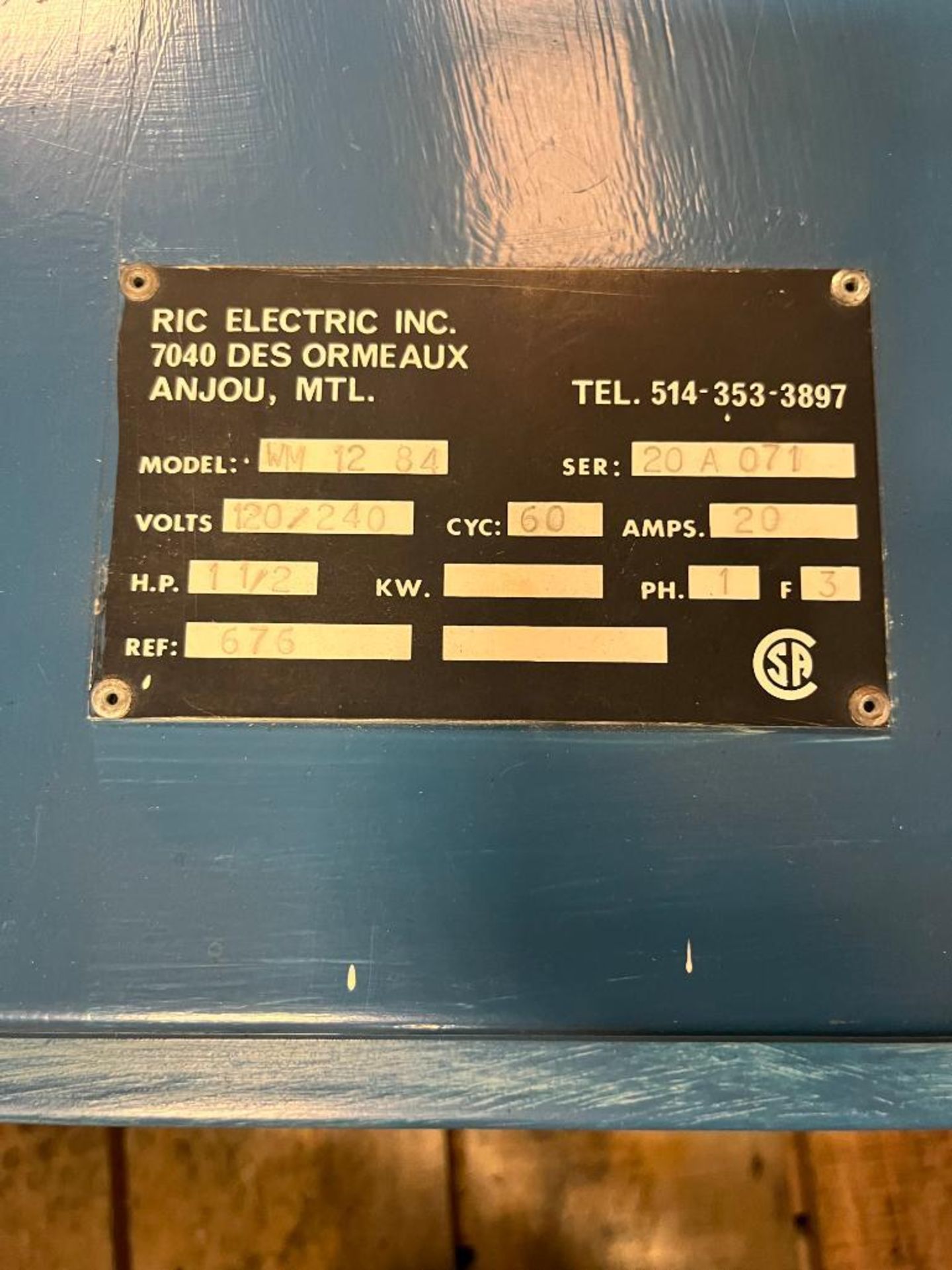 (2) Enclosures w/ Interior Components, (1) Hoffman, (1) Hammond Manufacturing, Model WM 12 84, 240 V - Image 8 of 8