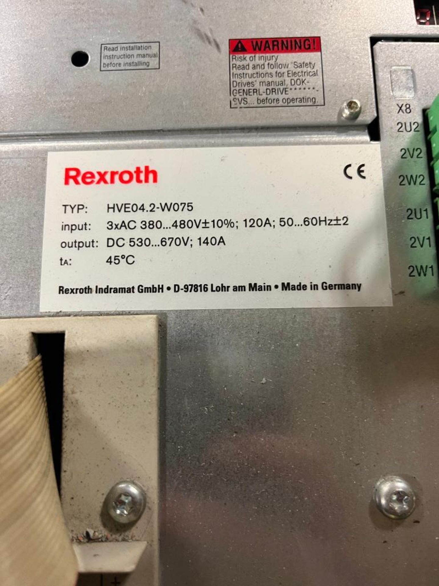 Rexroth Indramat Drive, Type: HVE04.2-W075 - Image 3 of 3