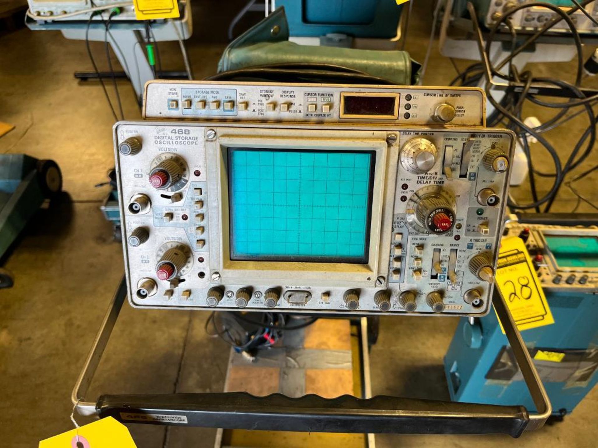 Tektronix 468 Digital Storage Oscilloscope, Model 0PT5 12, w/ Rolling Stand - Image 2 of 4