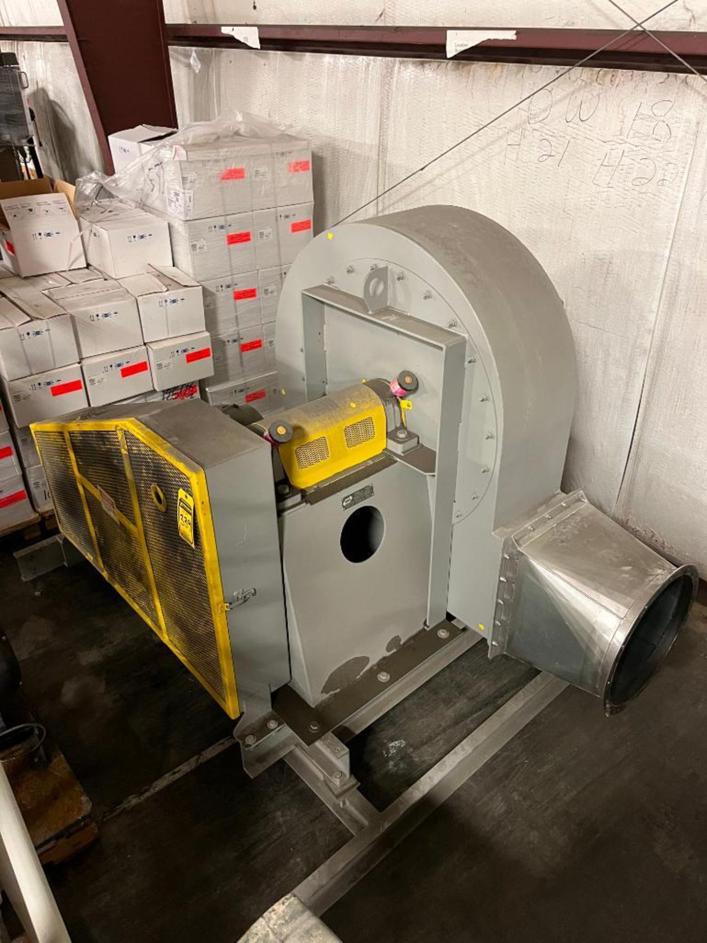 2015 Puhl 50 HP Horizontal Bottom Discharge Blower, Model 219159L, S/N 1504681G, 1,645 RPM, 2.6875"