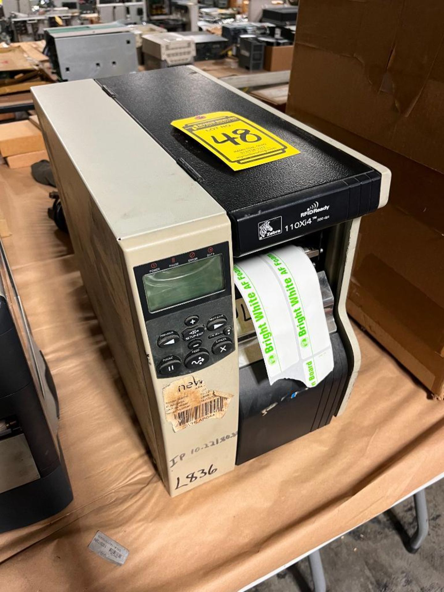 Zebra Printer, Model 110XI4 - Image 2 of 2