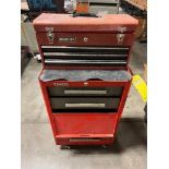 (1) Kennedy Rolling Toolbox w/ Stack-On Toolbox, (1) 3-Drawer Rolling Toolbox