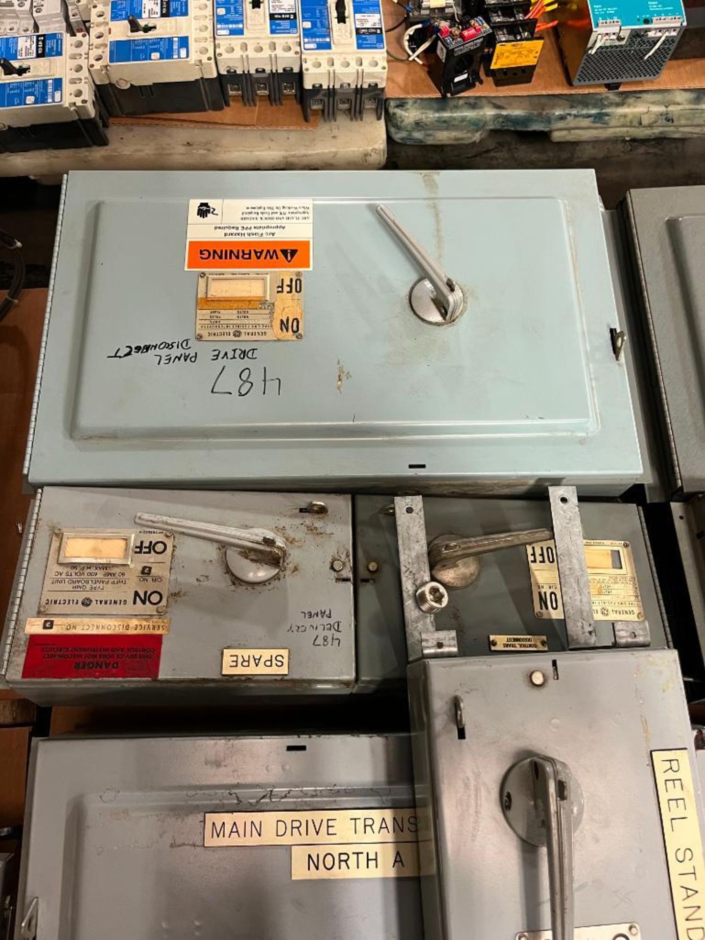 Skid Consisting of Assorted GE Shut Off Switch Boxes, up to 600V/600A - Image 3 of 5