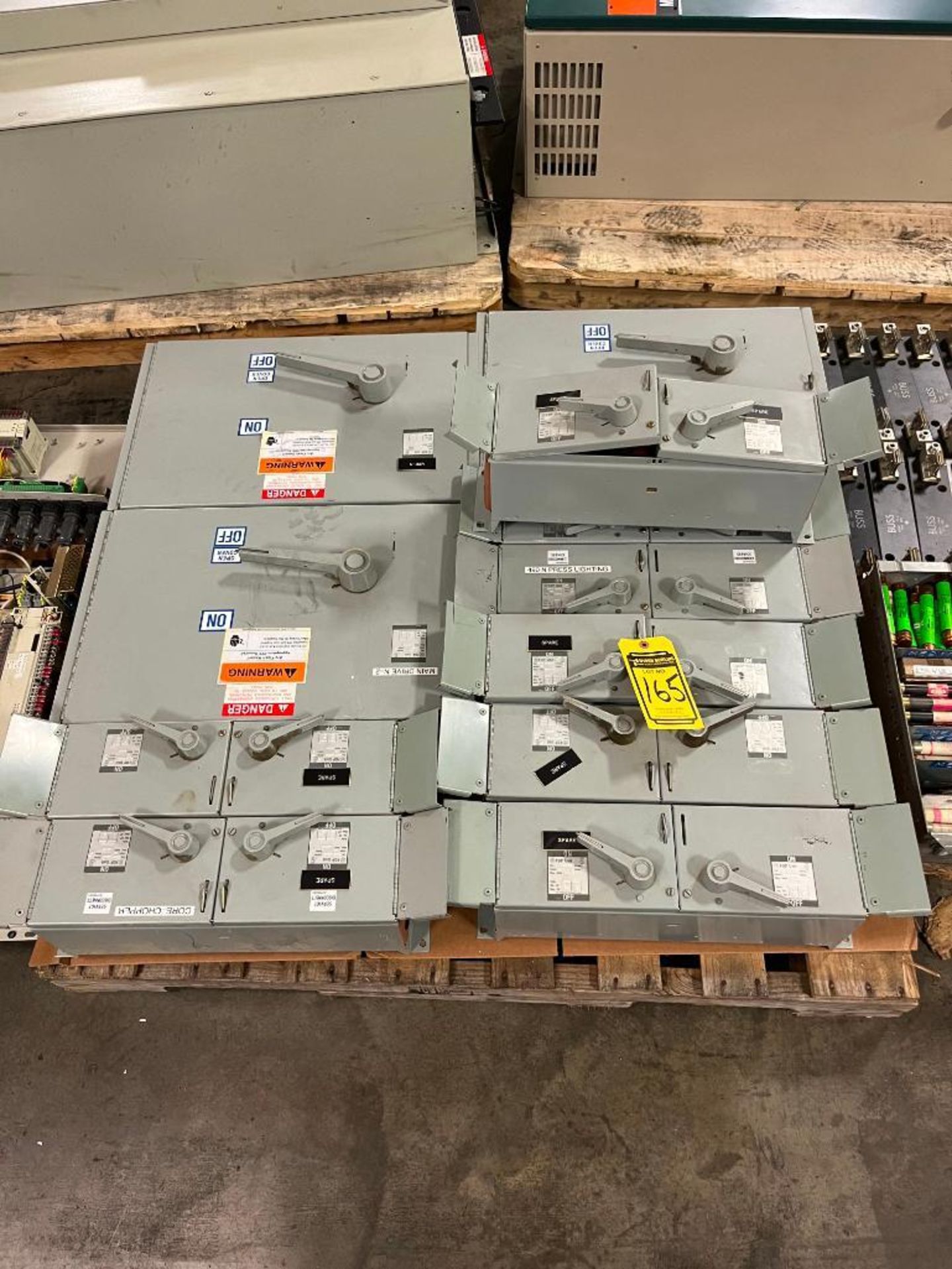 Skid Consisting of Westinghouse FDP Electrical Disconnect Switches & MCC Shut Off's