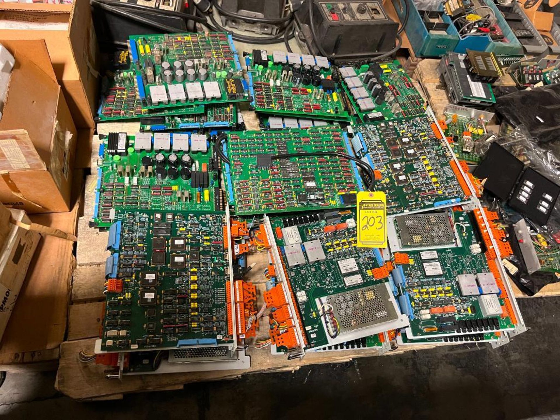 Skid Consisting of Graficontrol & Assorted Circuit Control Board Modules