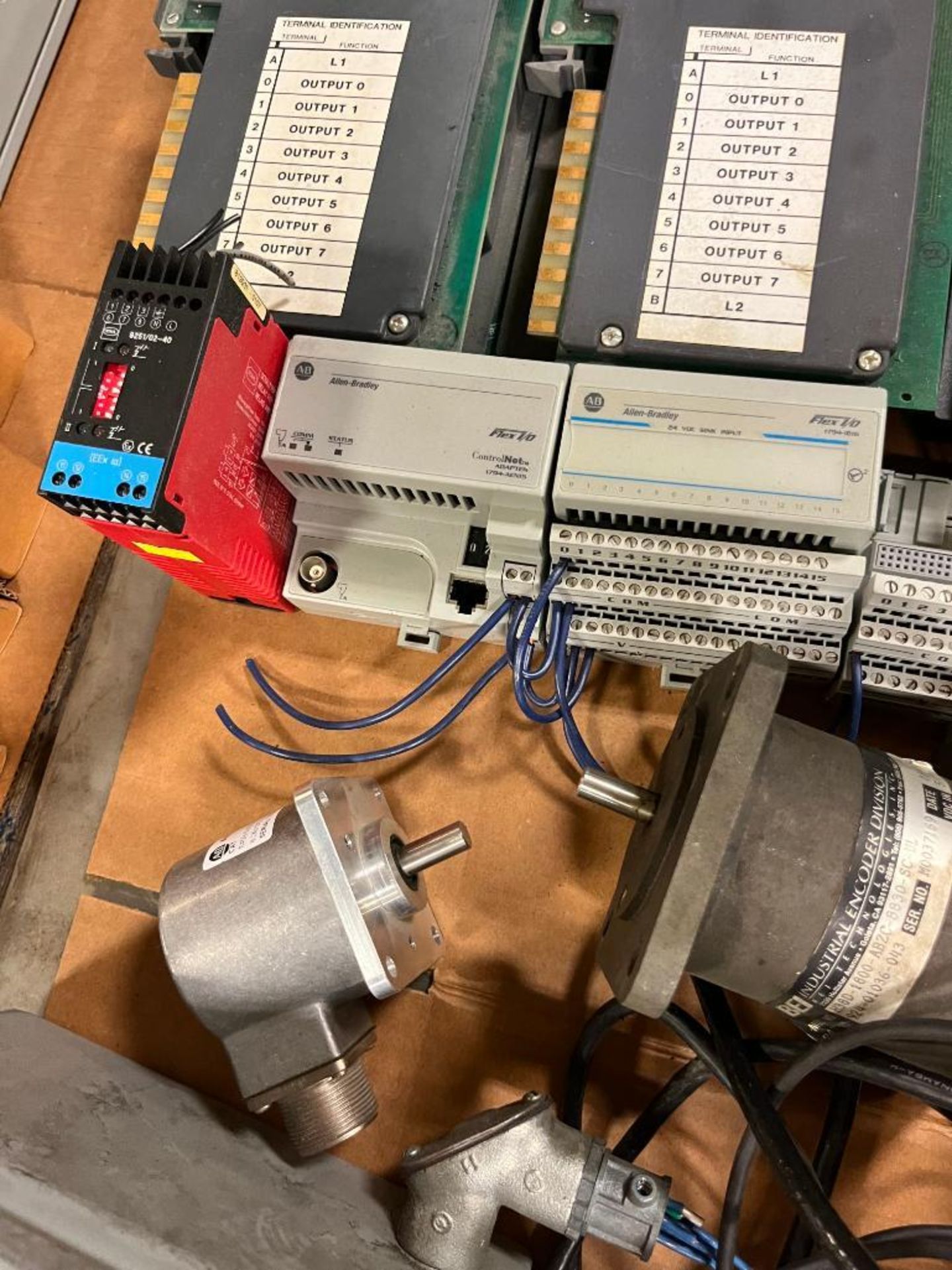 Skid Consisting of Boston Gear DC Motor Controls, AB Sink Input/Output Relays, AB Adaptors, AB AC Ou - Image 15 of 18