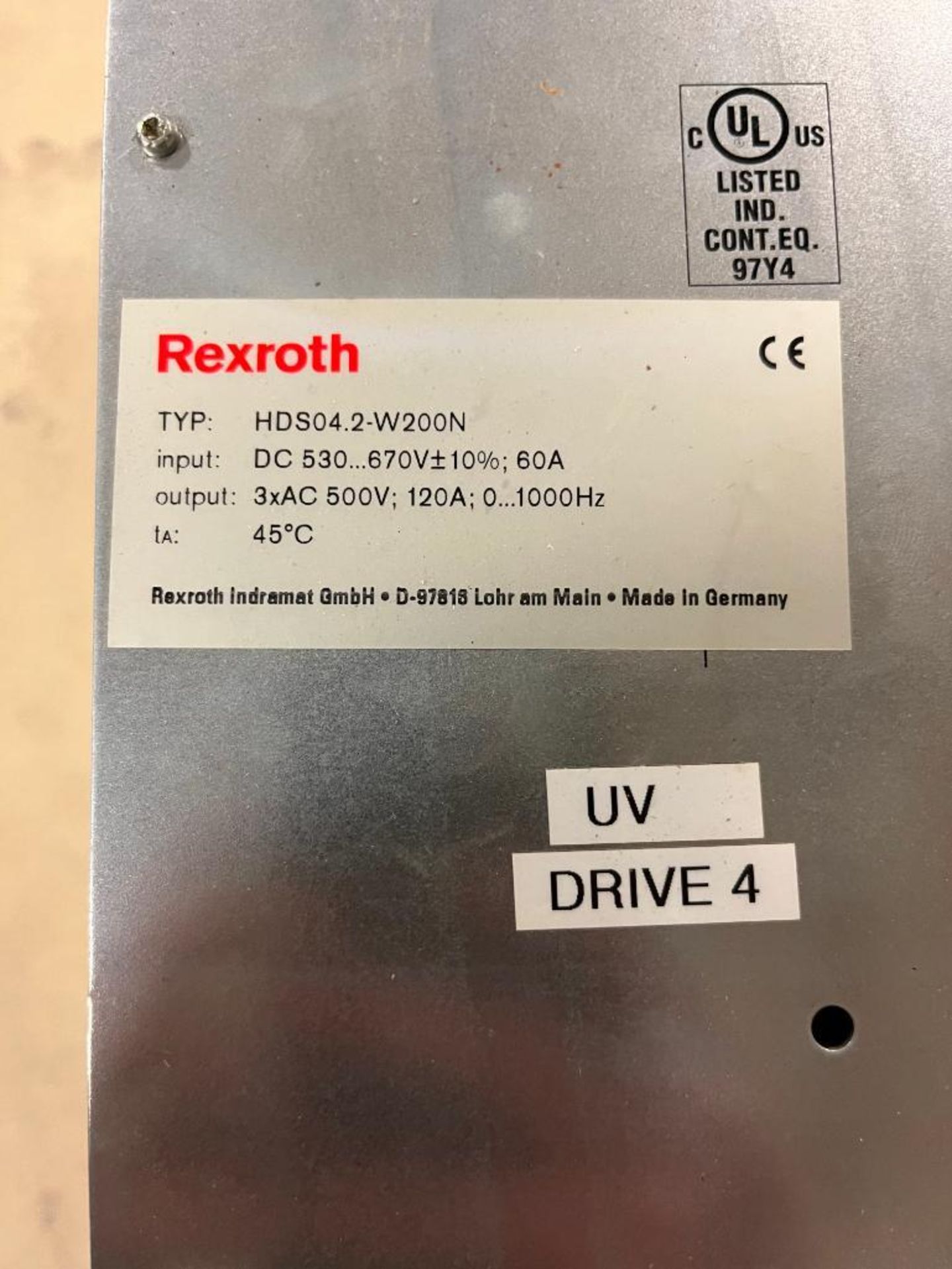 Rexroth Indramat Drive, Type: HDS04.2-W200N - Image 3 of 3