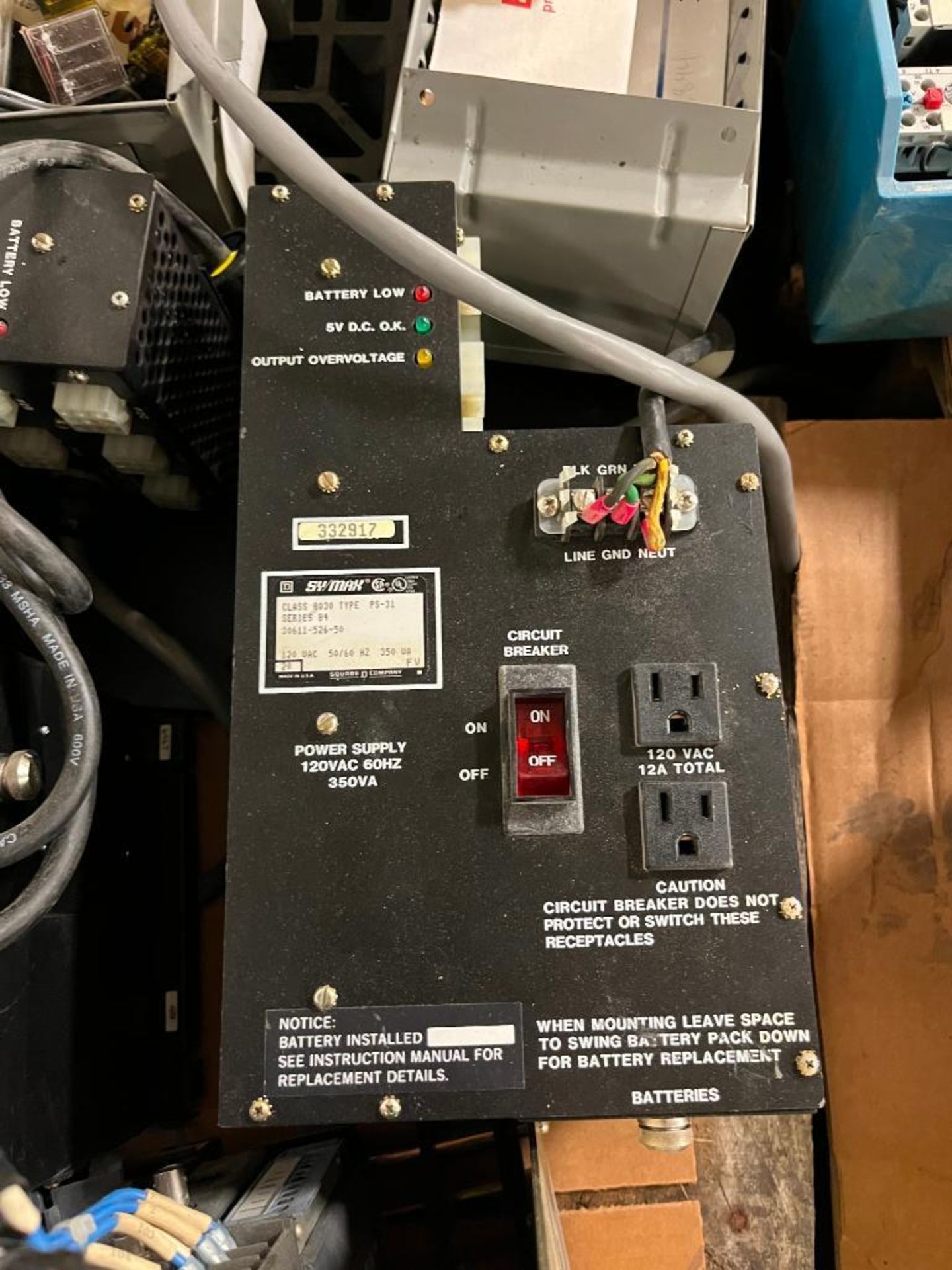 Skid Consisting of Square D Sy/Max 120 VAC Power Supplies, Sy/Max Programmable Control Racks w/ Rela - Image 7 of 14