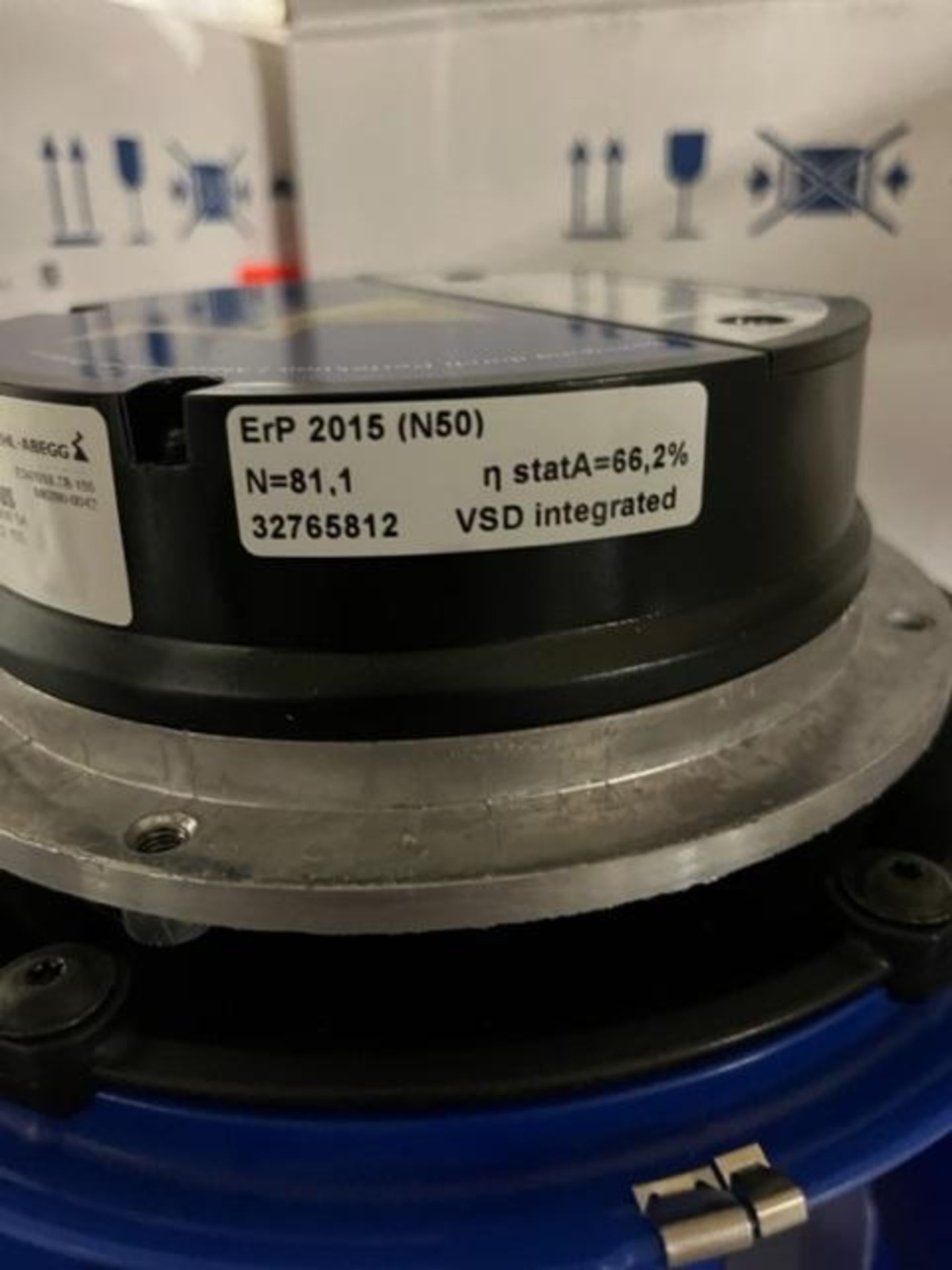 (5) Ziehl-Abegg Spindle Motor Fans, Model RH-25V, 10" Fan SH - Image 6 of 8