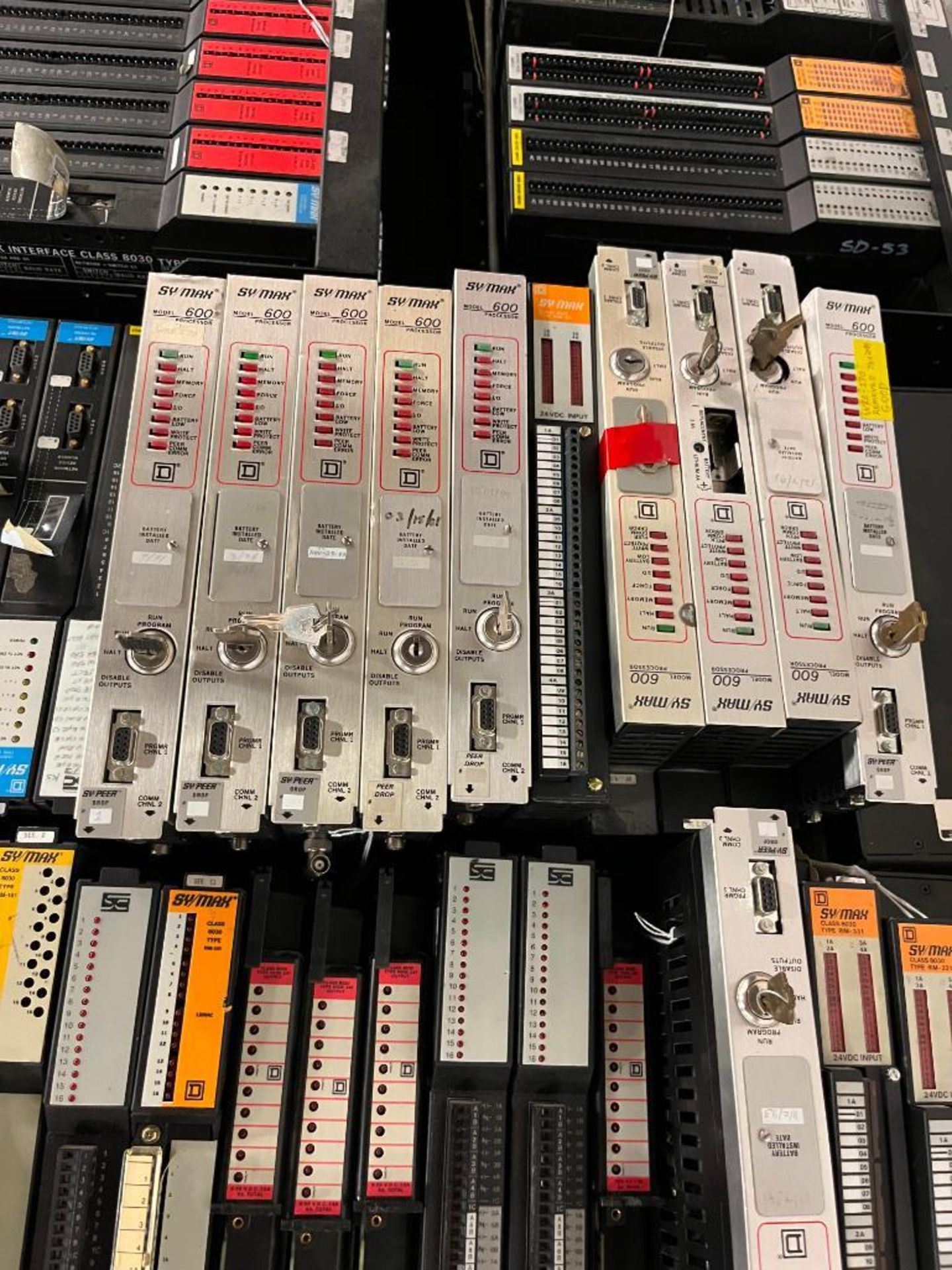 Skid Consisting of Sy/Max 600 Processor Modules & Sy/Max Programmable Control Racks w/ Relay AC/DC I - Image 4 of 7