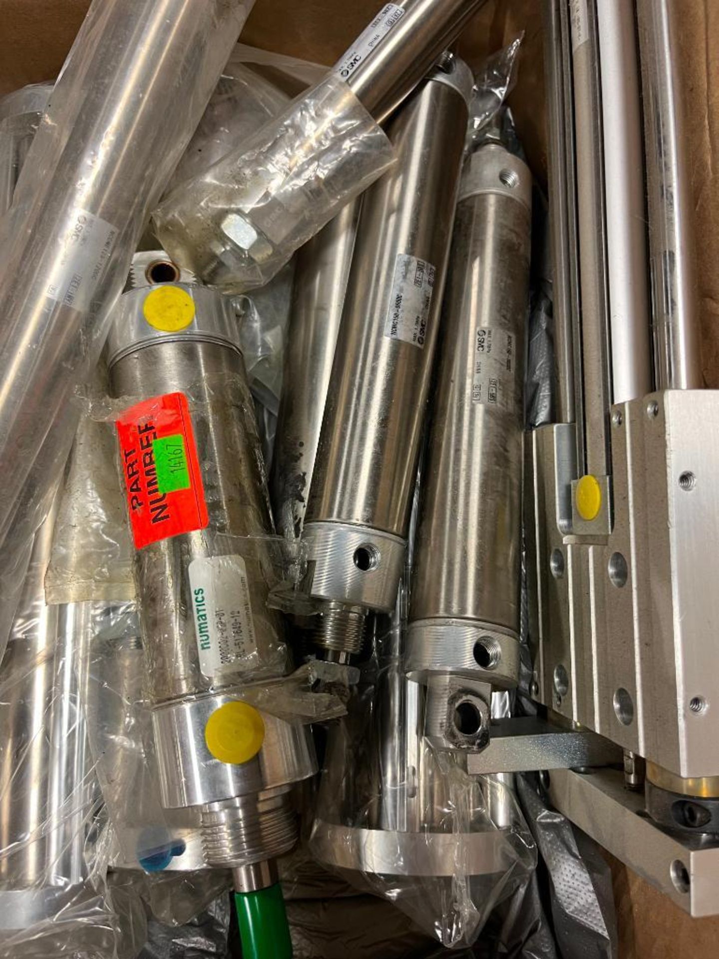 Skid Consisting of Assorted Pneumatic Cylinders, Bimba, Numatics, Speedaire, Festo - Image 5 of 11