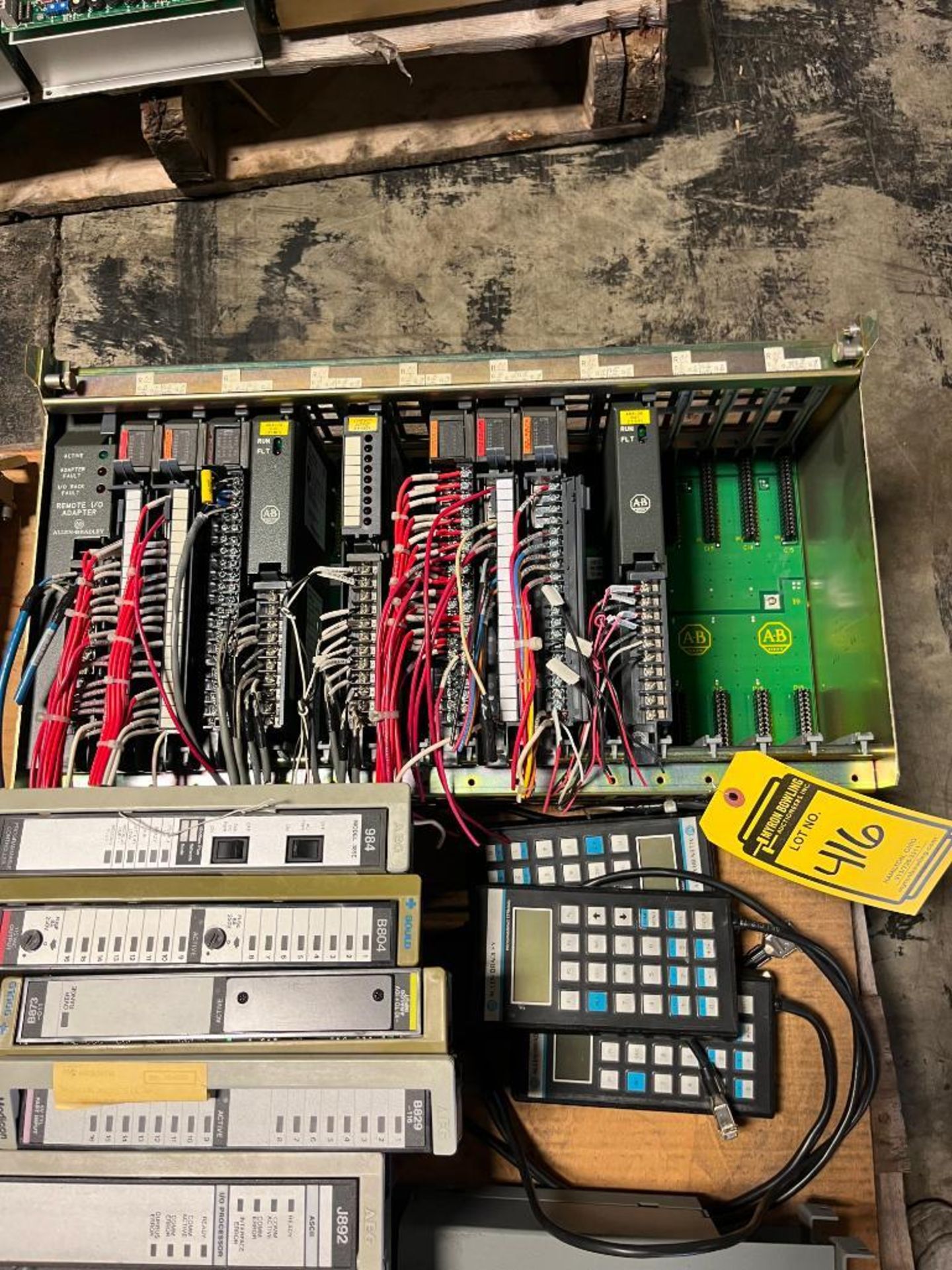 Skid Consisting of AEG Modicon Modules, Allen-Bradley Processor & Output Modules, Programming Termin - Image 8 of 8