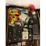 Skid Consisting of Assorted Control Panels, Light Fixtures, Industrial Intercoms