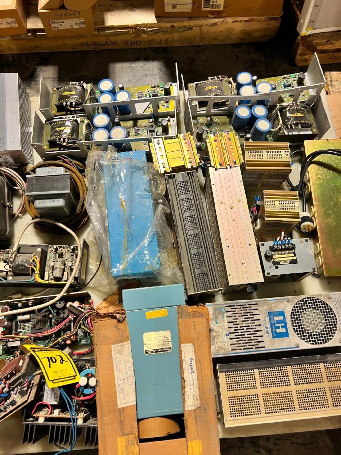 Skid Consisting of Assorted Power Supplies