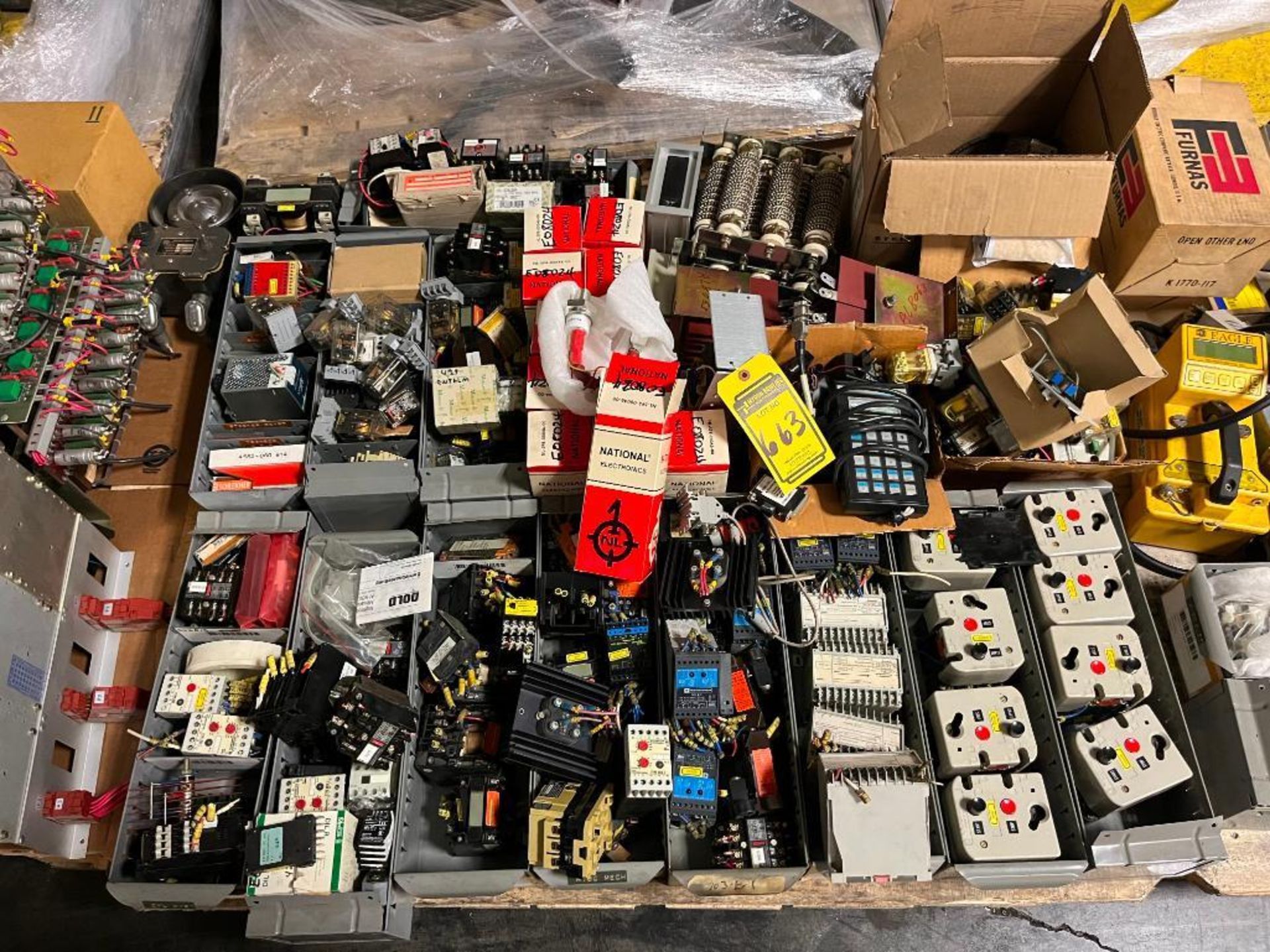 Pallet of Assorted Relays