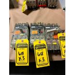 (3x) Klockner-Moeller Circuit Breakers; (2) NZMH6-63, 600 VAC, 60 Amps, (1) NZMH6-100, 600 VAC, 100