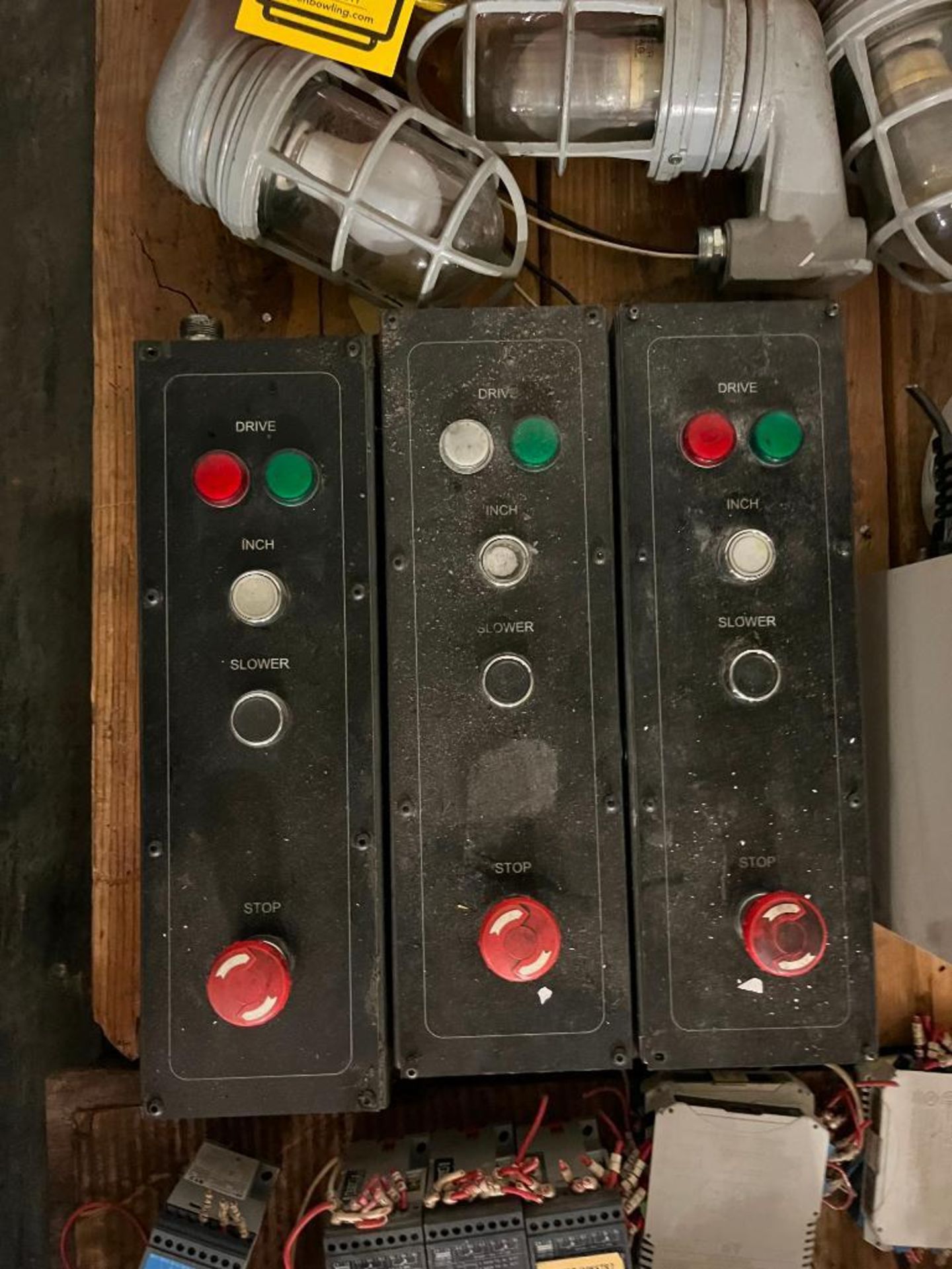 Skid Consisting of Assorted Control Panels, Light Fixtures, Industrial Intercoms - Image 2 of 11