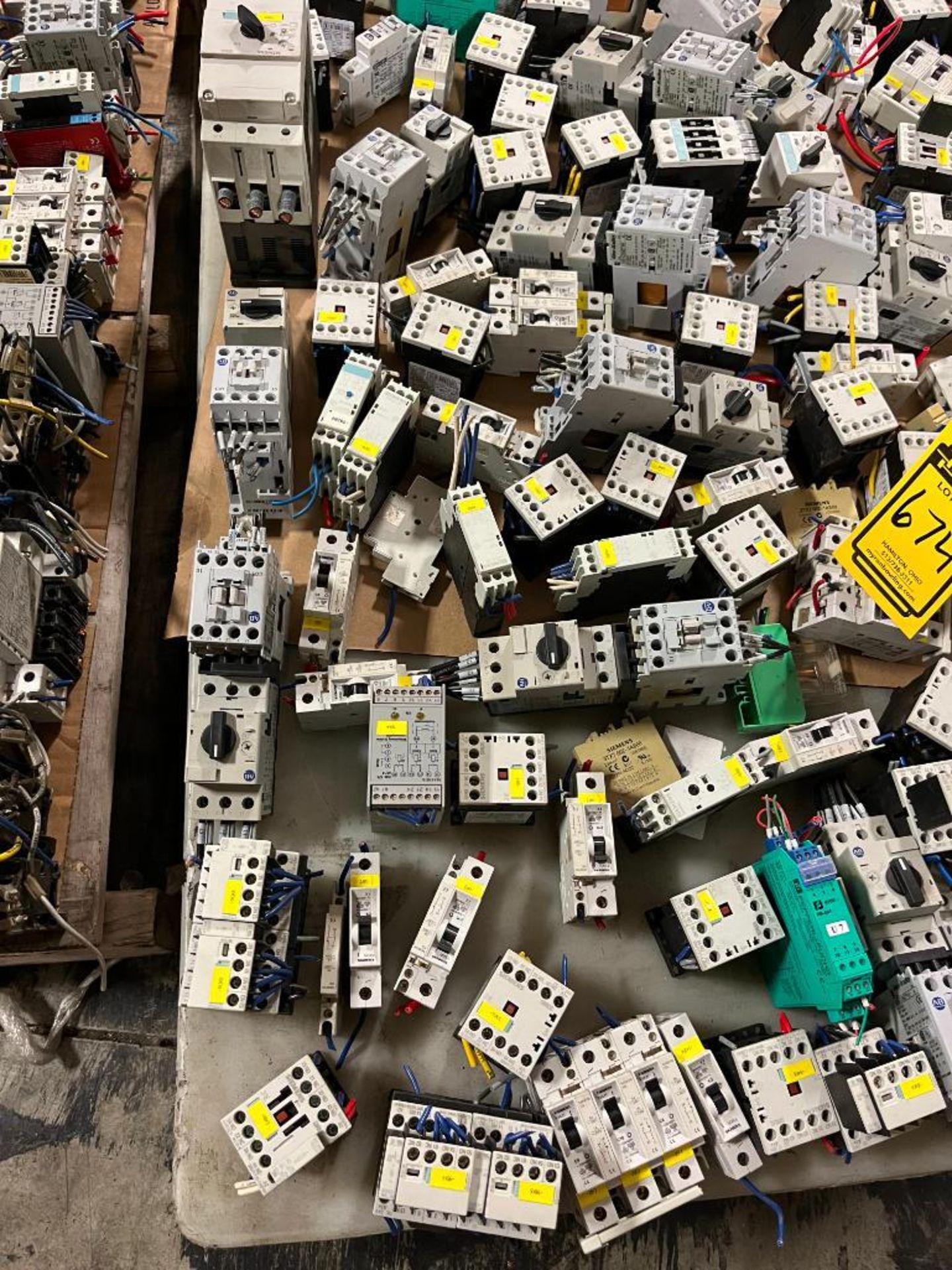 Skid Consisting of Klockner-Moeller, AEG Contactors, Allen-Bradley, Siemens, FAZ Switches - Image 2 of 7