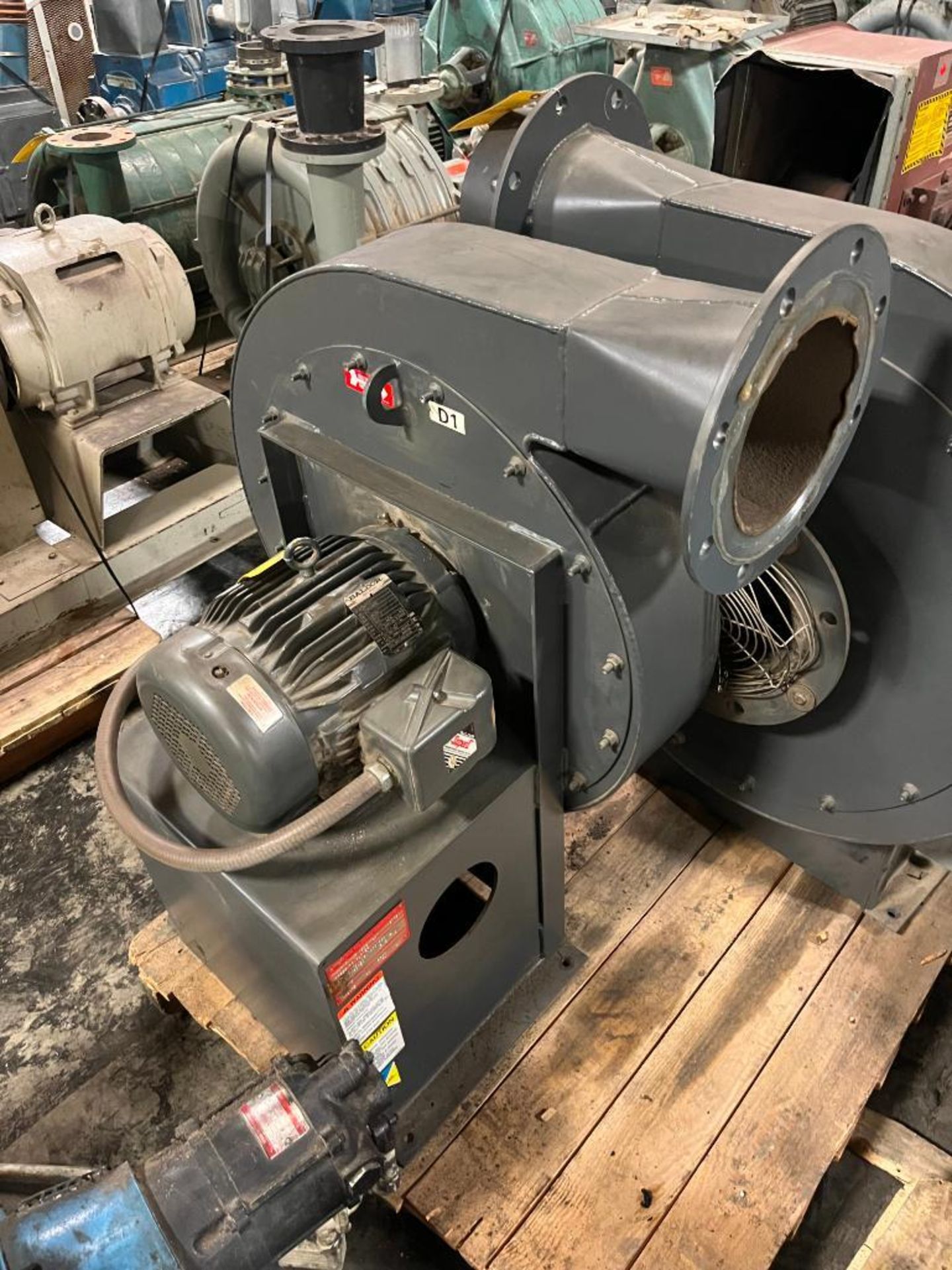 2005 NYB Blower, Shop No. A00717 105, 3500 RPM, w/ Baldor SuperE Motor, Catalog No. EM3771T, 10 HP, - Image 2 of 4