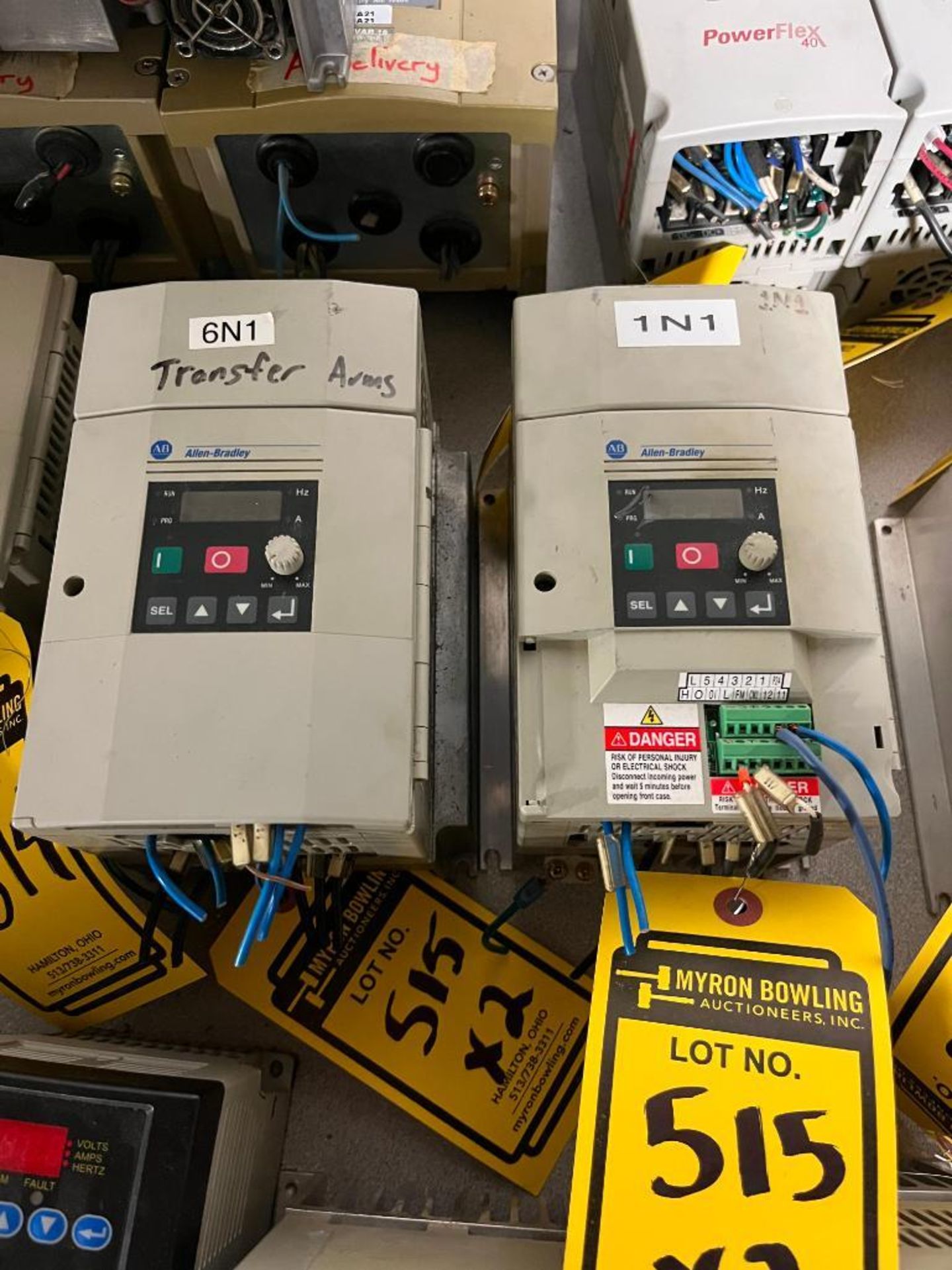 (2x) Allen Bradley IP20 AC Drives, Series B