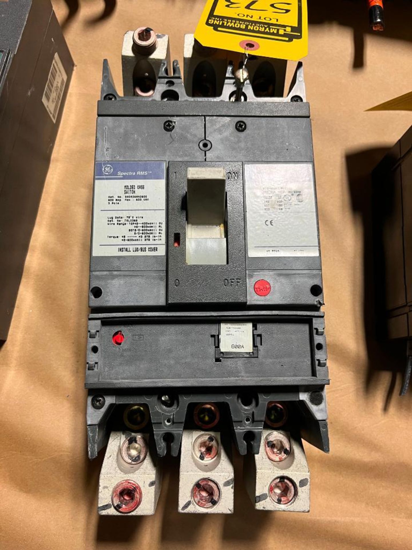 GE 3-Pole Spectra RMS Breaker - Image 2 of 3