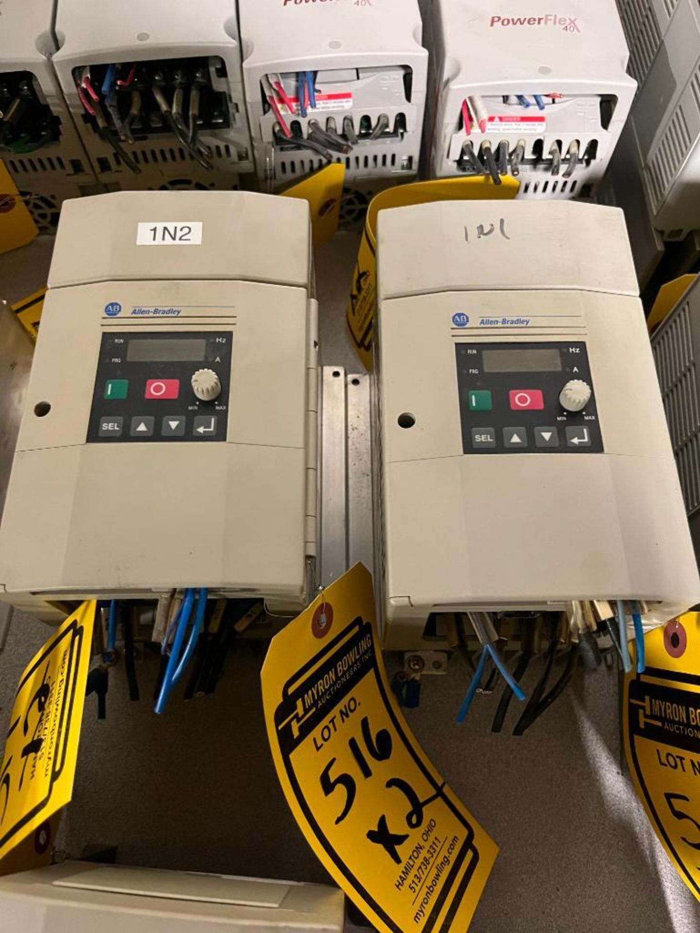 (2x) Allen Bradley IP20 AC Drives, Series B