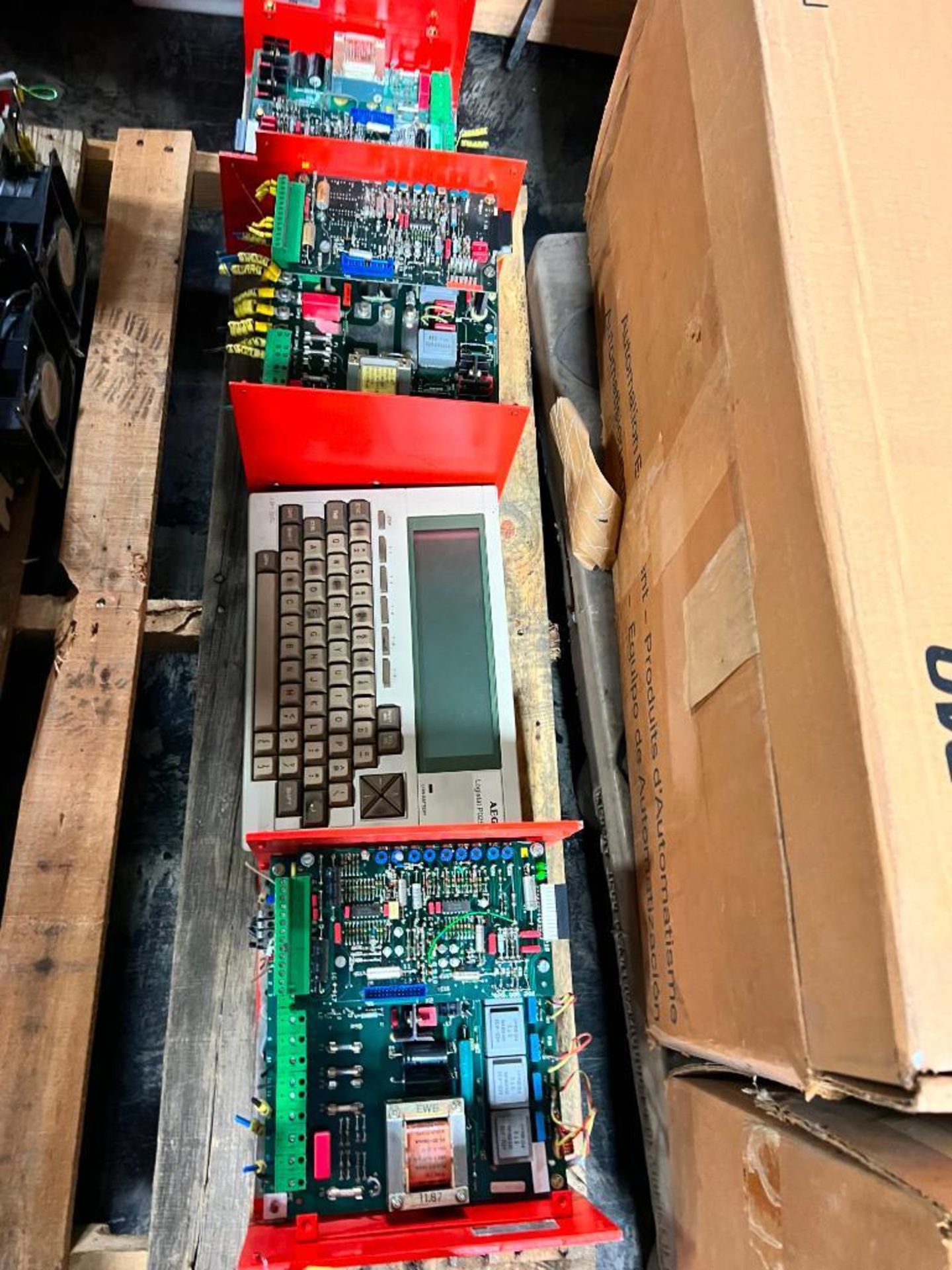 Skid Consisting of AEG Minisemi DC Drives, AEG Logistat P025 Keyboard