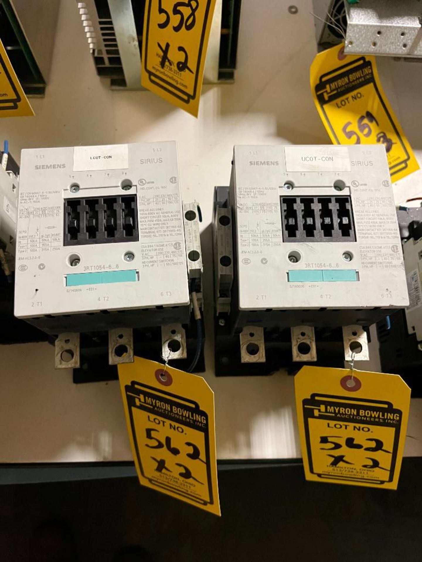 (2x) Siemens Sirius Contactor - Image 2 of 3