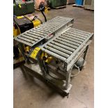 (2) Conveyors on Wheels; (1) 3' x 16" MDR Conveyor w/ Allen-Bradley Controls, PowerFlex40 Drive, WEB