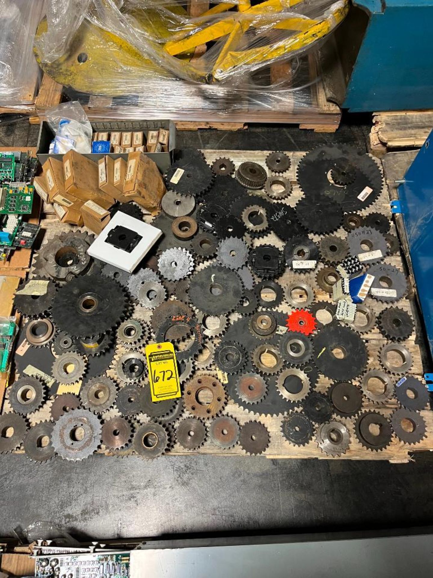 Pallet of Assorted Size Sprockets