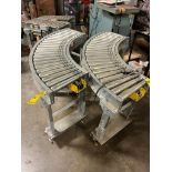 (2) Curved Conveyor on Wheels; (1) 6' 3" x 16" MDR Conveyor w/ Allen-Bradley Controls, PowerFlex40 D