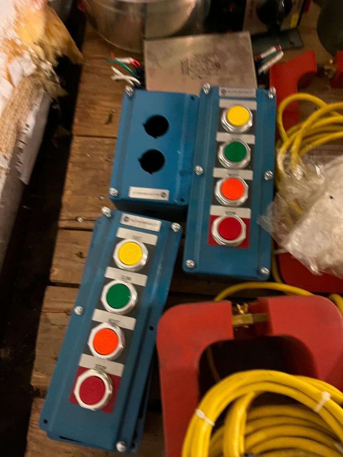 Skid Consisting of Assorted Control Panels, Light Fixtures, Industrial Intercoms - Image 6 of 11