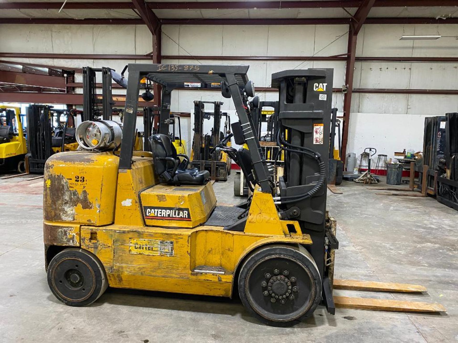 Caterpillar 13,500-LB. Capacity Forklift, Model GC60K, S/N AT8900875, LPG, Cushion Tires, 3-Stage Ma - Image 3 of 5