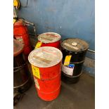 (3) Drums of Multipurpose Lithium Grease, Hi-Temp Red Grease & 80W-90 Gear Oil