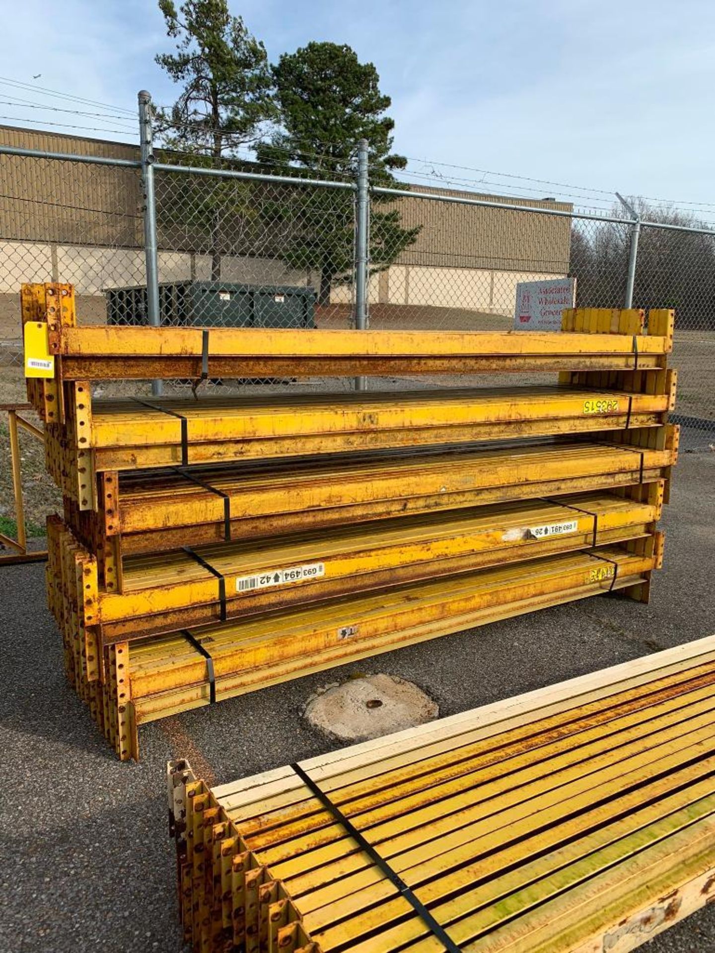 (140x) 108" X 3" Steel Crossbeams ($100 Loading Fee will be added to buyers invoice)