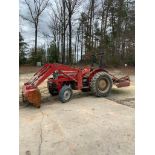 Massey Ferguson 240 Tractor, Model 240, 2 Wheel Drive, 6' Bucket, Bush Hog, S/N P45339, 625 Hours, R